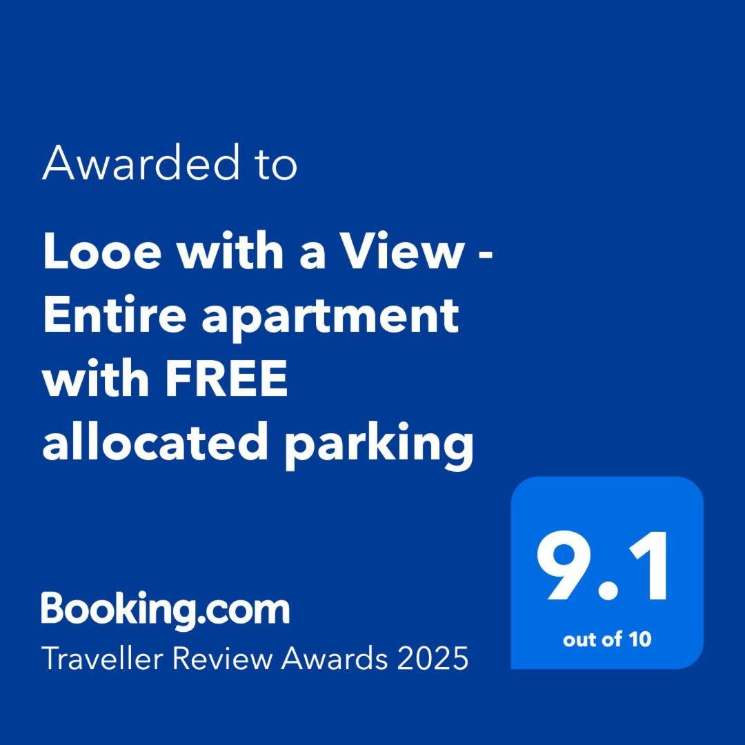 Looe With A View - Entire Apartment With Free Allocated Parking Kültér fotó